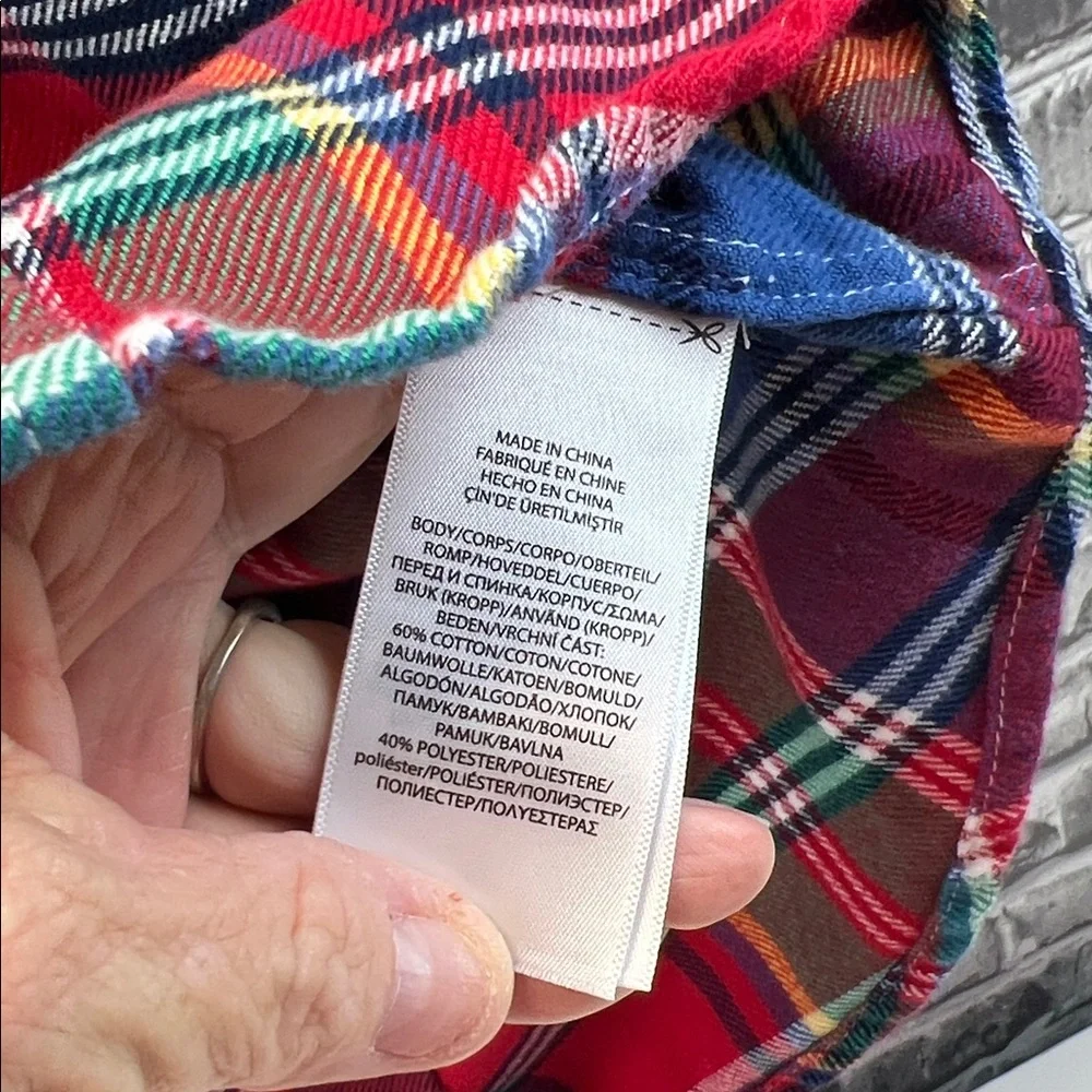 Ralph Lauren Red and‎ Blue Plaid Shirt